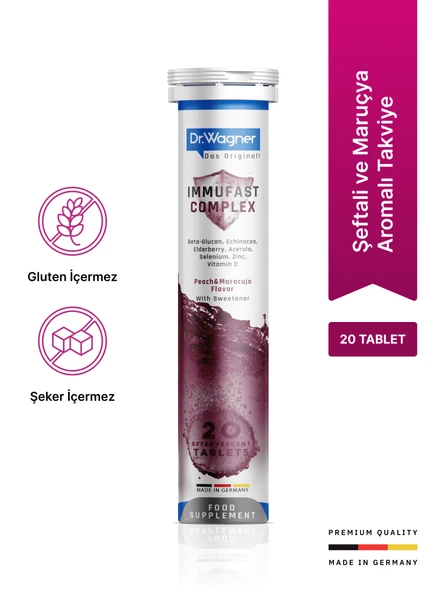 Immufast Complex, Bağışıklık Sistemi Desteği - 20 Efervesan Tablet ürün görseli 1