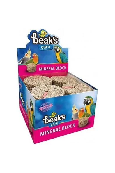 Beaks Papağan Ve Paraket Mineral Bloğu Büyük Boy 6,5x4 cm 1 ADET ürün görseli 1