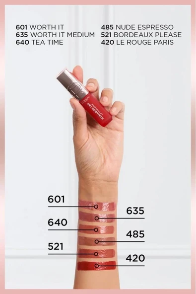 Hyaluron Lip Tint Dudak Parlatıcı - 635 Worth It Medium - Resim 3