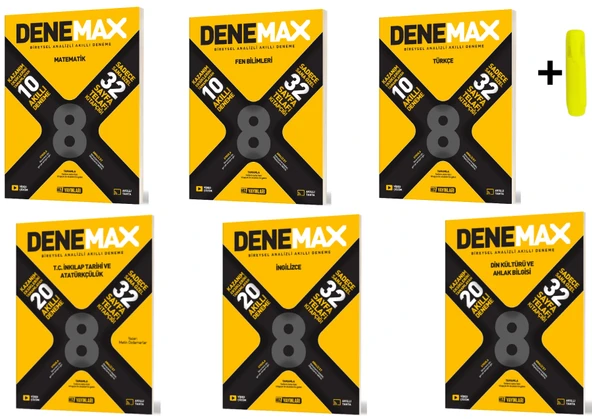 Hız Denemax 8. Sınıf Matematik Fen Türkçe İnkılap İngilizce Din Akıllı Deneme Yeni ürün görseli 1