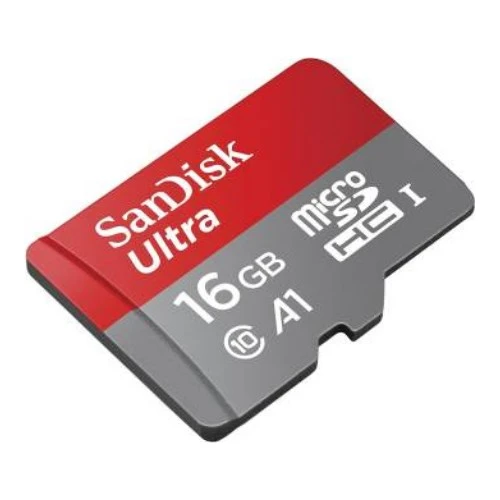 SanDisk Ultra 16GB MicroSDHC UHS-I Hafıza Kartı (120MB/s, Class 10, A1) ürün görseli 1