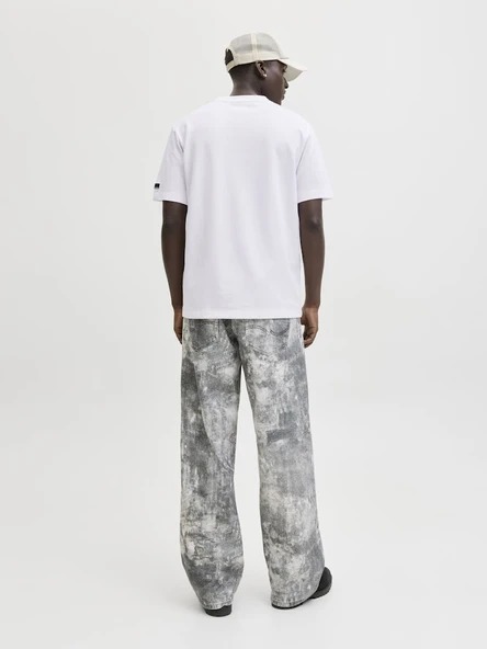 JACK JONES Erkek Rahat Kesim Basic Tişört 12289962 - Resim 2