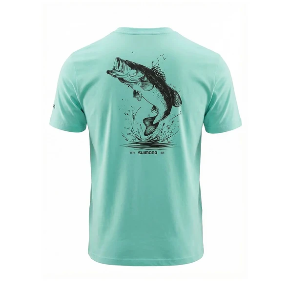 Shimano Mint Levrek T-Shirt  Medium - Resim 2