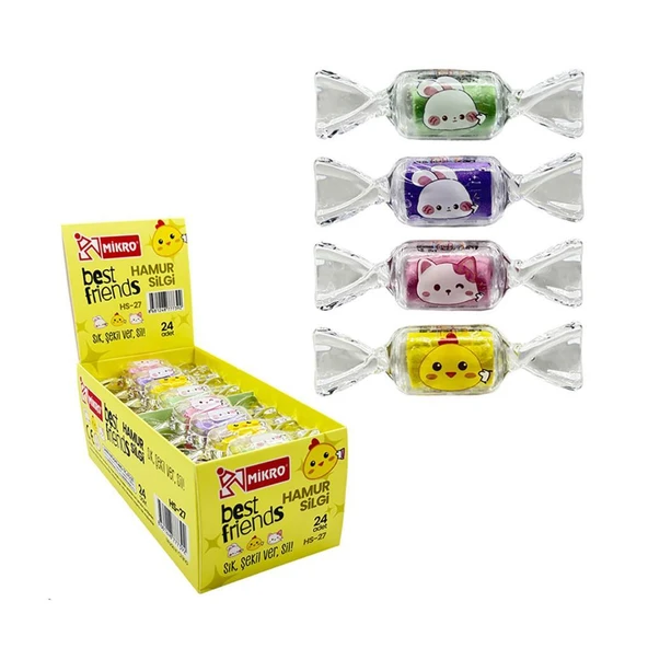 Mikro Hs-27 Best  Friends Hamur Silgi 24' Lü Hs27 ürün görseli 1