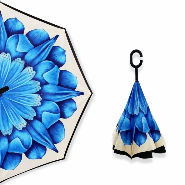 Lotus Çiçeği Ters Şemsiye ürün görseli 1