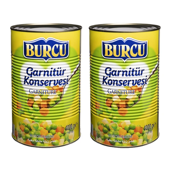 Burcu Garnitür Konservesi 4000 gr x 2 Adet ürün görseli 1