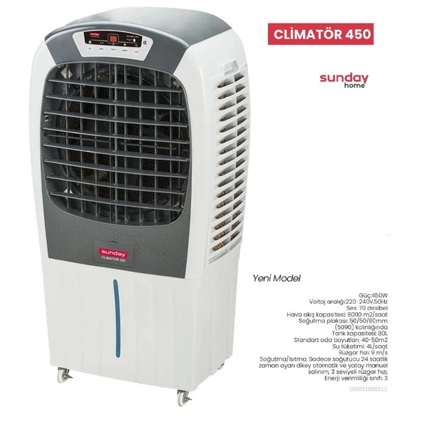 Sunday Hava Soğutucu Climator 450 ürün görseli 1