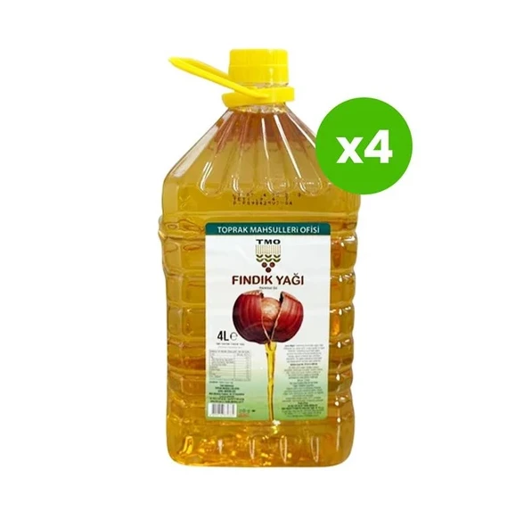 TMO Fındık Yağı Pet 4 lt x 4 Adet ürün görseli 1