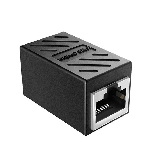 Hadron HDX5066 RJ 45 Dişi - Dişi Uzatma Adaptörü - Siyah ürün görseli 1