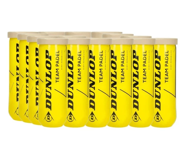 Dunlop Team Padel 3'lü 24 Kutu Padel Topu 601553 ürün görseli 1