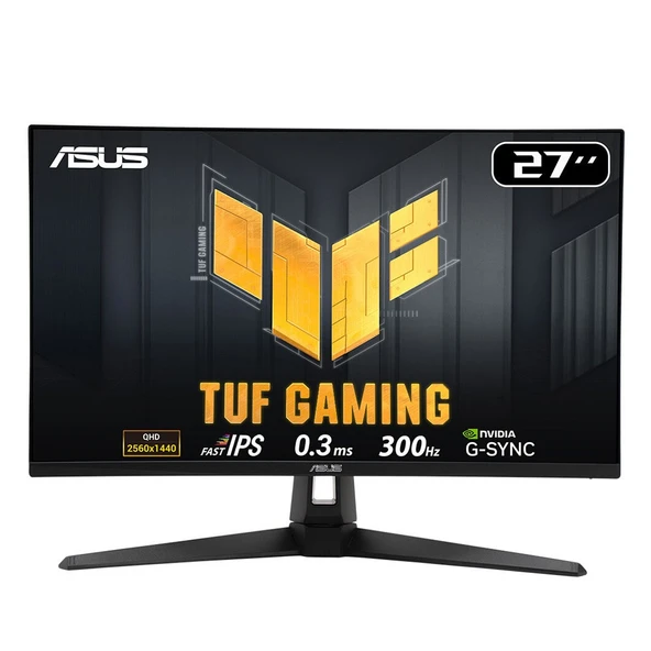 ASUS TUF GAMING VG27AQM5A 27" 0.3 ms 300Hz Fast IPS 2K (2560x1440) Adaptive Sync Gaming Monitör ürün görseli 1