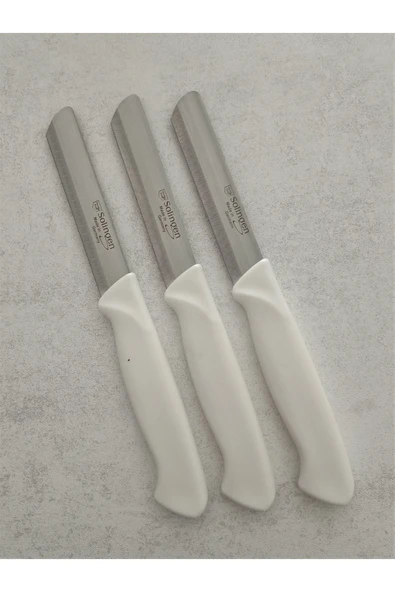 Micro Tırtıklı Sebze Doğrama Bıçağı Beyaz 3'lü ürün görseli 1