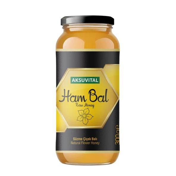 Aksu Vital Ham Süzme Çiçek Balı Doğal ve Saf Lezzet 300 gr ürün görseli 1