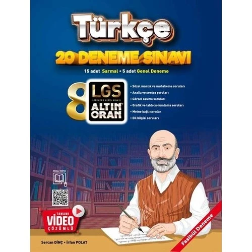 8. Sınıf Türkçe 20 Deneme Sinavi Altın Oran ürün görseli 1