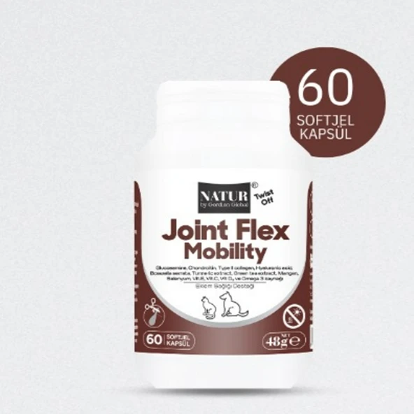 Natur Joint Flex Eklem Damlası 60 Kapsül - Kedi Köpek Topallama ve Kireçlenme Engelleyici ürün görseli 1