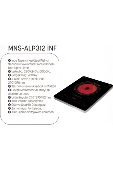 Mns -ALP312 Inf Yeni Nesil Ocak - Resim 2
