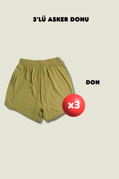 3'lü Don Askerlik Seti - Temel ve Bedelli Askerlik Malzemeleri ürün görseli 1