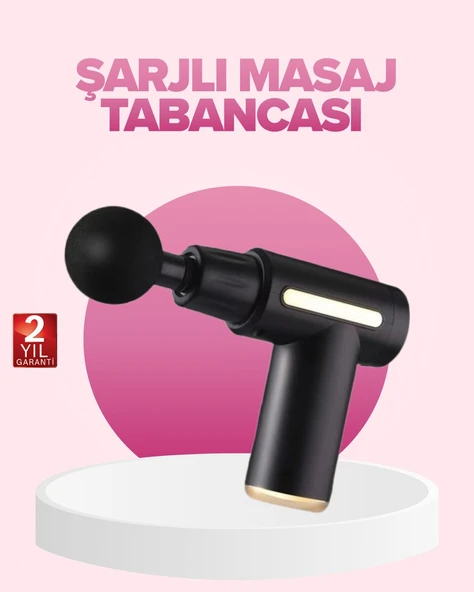 Profesyonel Masaj Tabancası 6 Kademeli Derin Kas Terapisi 4 Başlıklı Şarjlı Sessiz Motor ürün görseli 1