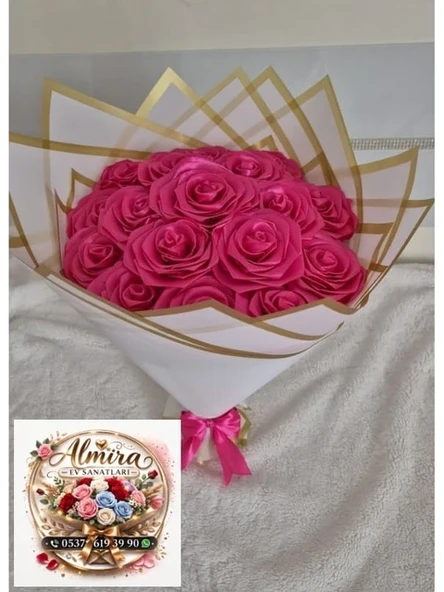 Solmayan Gül Buketi Pembe ürün görseli 1