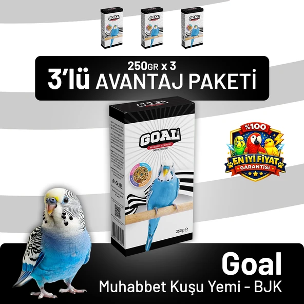 Bird Food Energy Goal Muhabbet Kuşu Yemi/BJK 250 g - 3 Adet ürün görseli 1