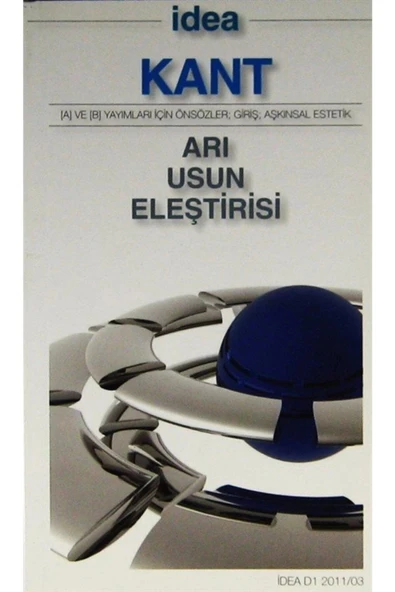 Arı Usun Eleştirisi İdea Kant Cep Boy İdeal Kültür ürün görseli 1