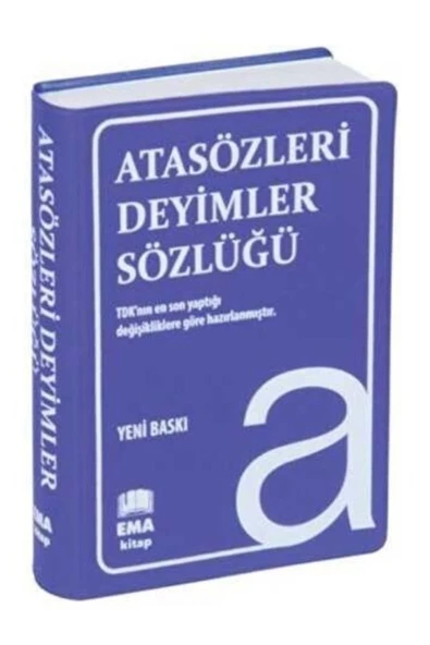 Atasözleri Deyimler Sözlüğü Cep Boy Plastik Kapak Ema Kitap ürün görseli 1