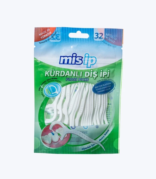 Mis İp Kürdanlı Diş İpi 32 Adet ürün görseli 1