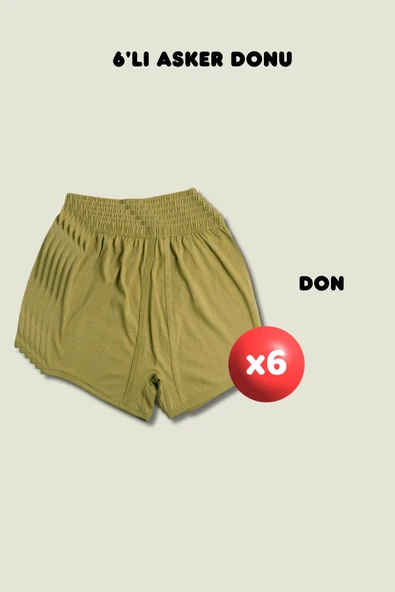 6'lı Don Askerlik Seti - Temel ve Bedelli Askerlik Malzemeleri ürün görseli 1