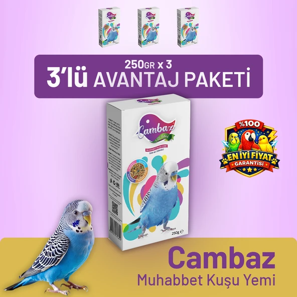 Cambaz Muhabbet Kuşu Yemİ 250 g - 3 Adet ürün görseli 1