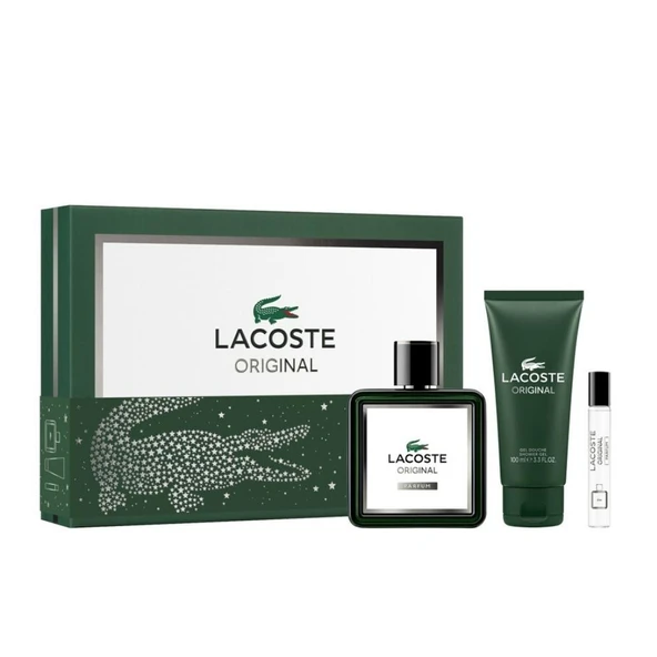 Lacoste Original Parfum 100 ml+7,5 ml+Shower Gel 100 ml Erkek Parfüm Seti ürün görseli 1