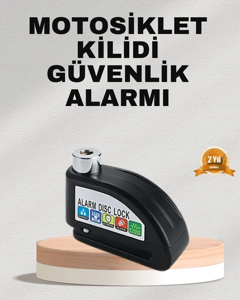 Ekonomik Alarm Disk Kilidi Motosiklet Scooter Bisiklet Güvenlik ürün görseli 1