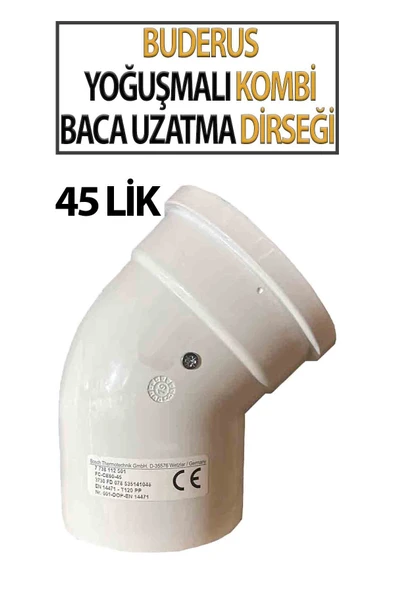 Kombi Baca Uzatma Dirseği 45'lik Orjinal ürün görseli 1