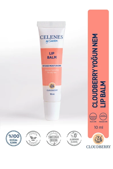 Celenes By Sweden Cloudberry Lip Balm Dudak Bakım Kremi 10 ml ürün görseli 1