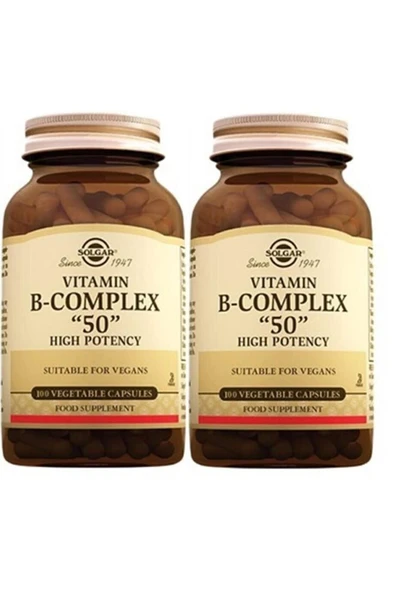 Solgar Vitamin B Complex 50 Mg 100 Kapsül 2 Adet ürün görseli 1
