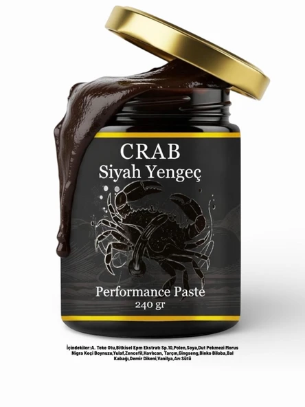 Siyah Yengeç Crab Anzeli Ballı Karışık Bitkisel Besin Güç ve Mavi Ginsengli 240 gr ürün görseli 1