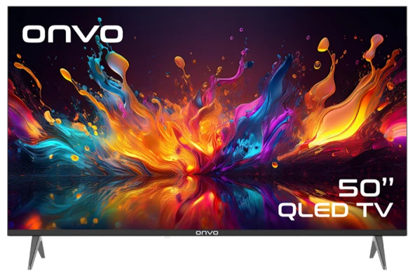 Onvo 50'' Qled  127 Ekran  50OVF9001 Uydu Alıcılı 4K Ultra Hd Google Smart QLED Tv ürün görseli 1