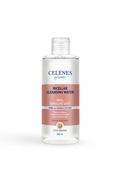 Celenes By Sweden Cloudberry Misel Temizleme Suyu Kuru Ve Hassas Ciltler 250 ml ürün görseli 1