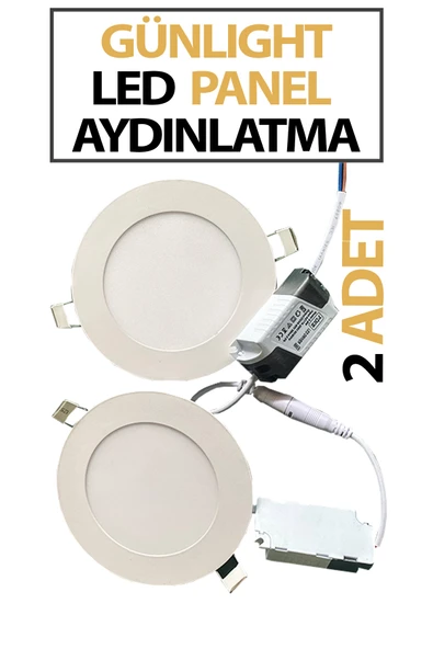 Sıva Altı Led Aydınlatma Paneli 6 Watt Tasarruflu Beyaz Işık Gün Light ürün görseli 1