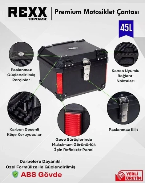 REXX PRO-X 45LT ARKA ÇANTA - Resim 3