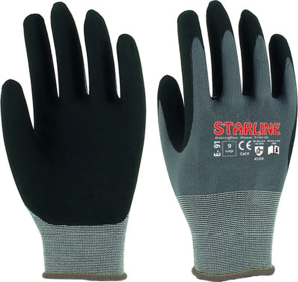 Starline E-91 Mikro Köpük Nitril Eldiven 12li Paket ürün görseli 1