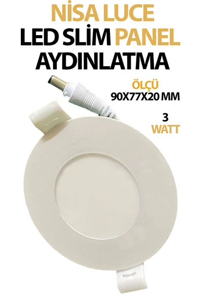 Sıva Altı Led Panel Aydınlatma 3 Watt Beyaz Işık Tasarruflu ürün görseli 1