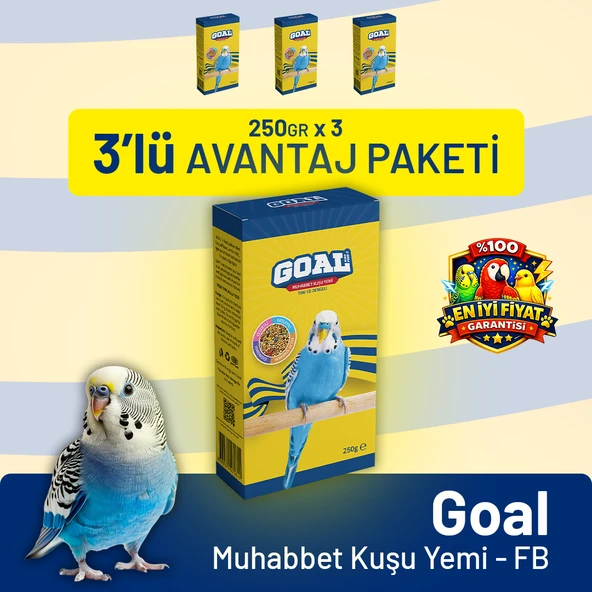 Bird Food Energy Goal Muhabbet Kuşu Yemi/FB 250 g - 3 Adet ürün görseli 1