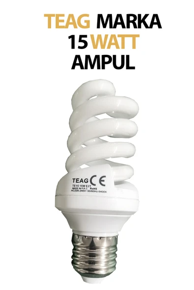 Tasarruflu Ampul 15 Watt 900 Lümen Teag ürün görseli 1