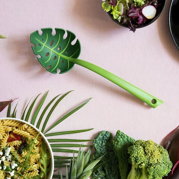 Jungle Spoon Yaprak Desenli Servis Kaşığı ürün görseli 1