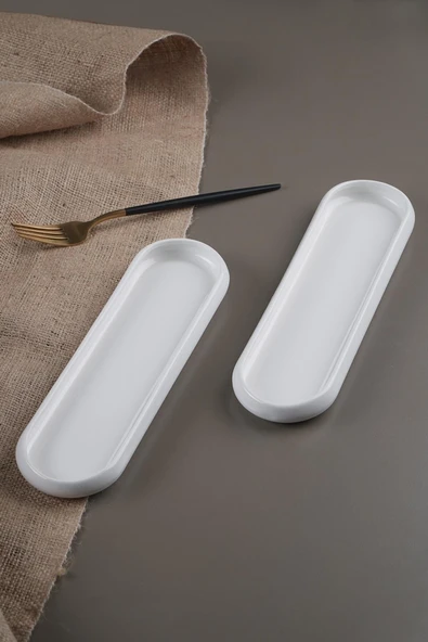 Bianco Perla Porselen Zeytinlik - 23 Cm 2'Li ürün görseli 1