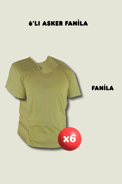 6'lı Fanila Askerlik Seti - Temel ve Bedelli Askerlik Malzemeleri ürün görseli 1