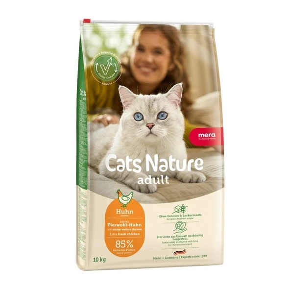 Mera Cats Nature Tavuklu Yetişkin Kedi Maması 10 Kg ürün görseli 1