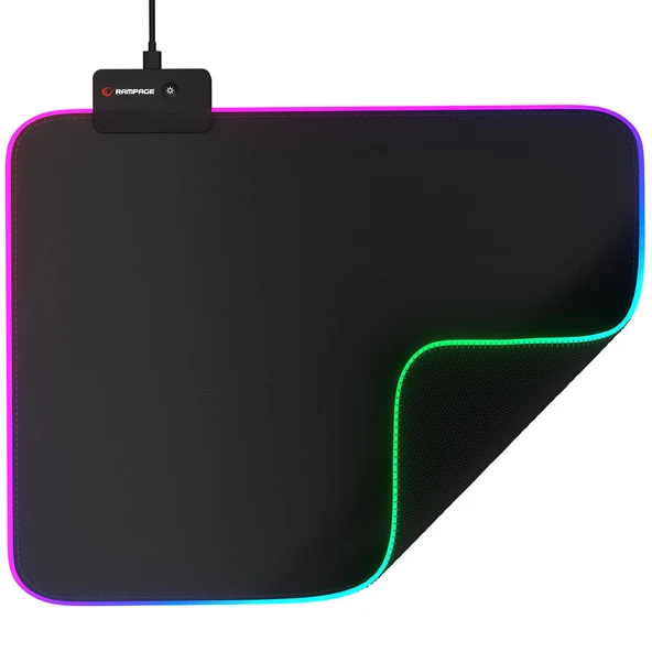 Rampage MP-23 Blitz M Rgb Ledli 252X328X3 Mm Siyah Oyuncu Mouse Pad ürün görseli 1