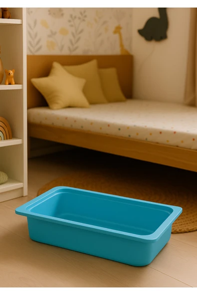 Montessori Oyuncak Dolabı Kutusu Saklama Kutusu 40,9x29x10 Cm Çocuklar Için Aktive Kutusu ürün görseli 1