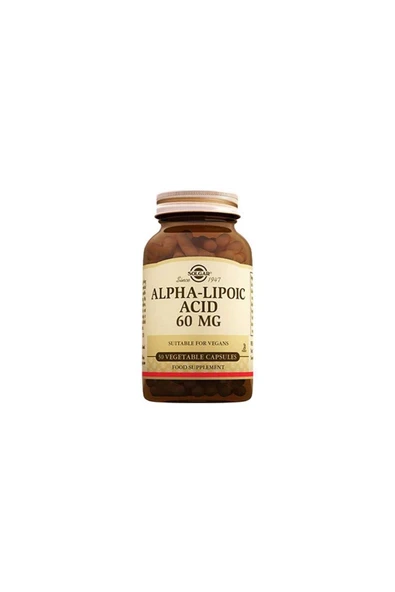Solgar Alpha Lipoic Acid 60 mg 30 Kapsül ürün görseli 1